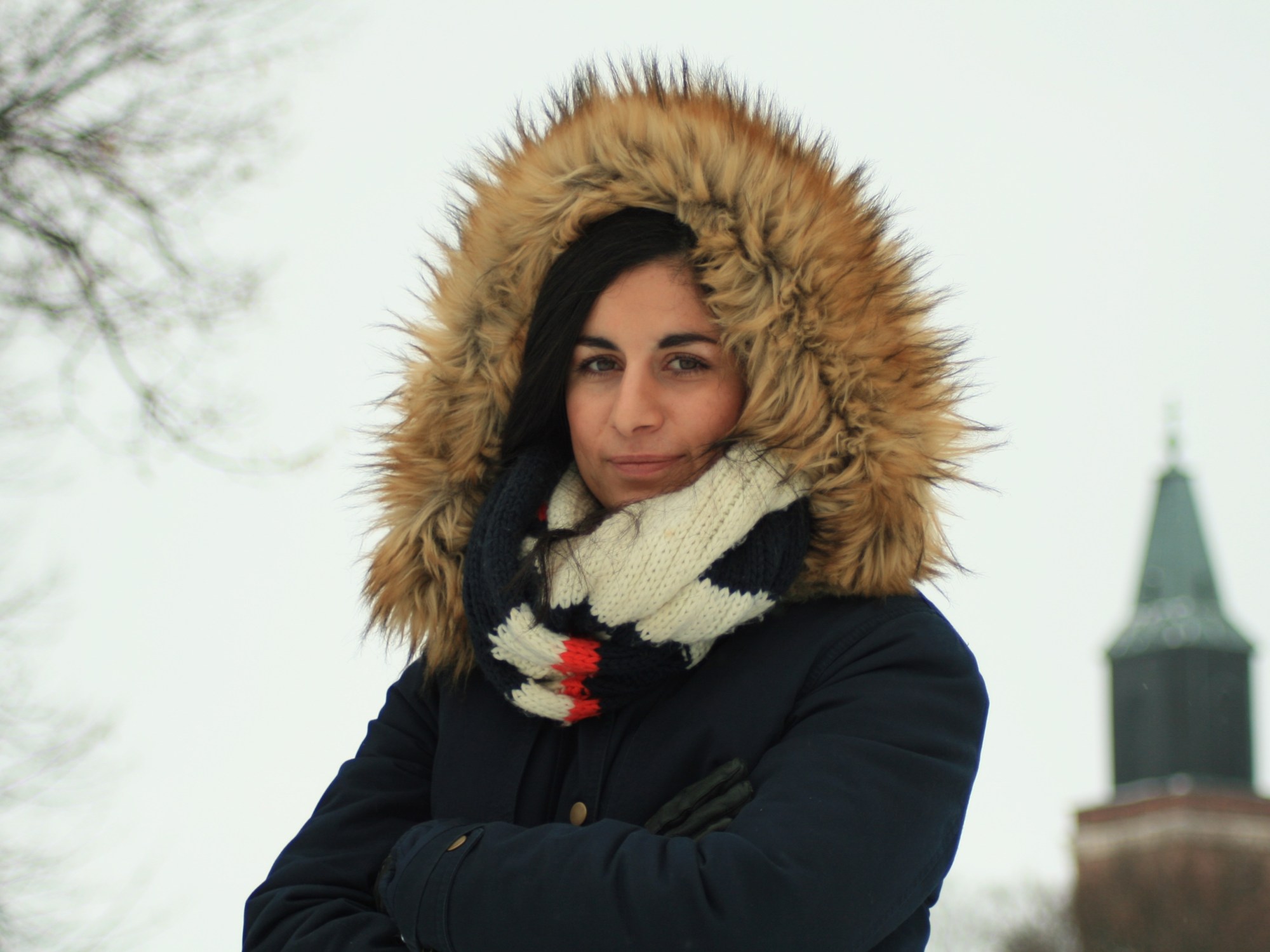 Šeida Sohrabi photographed in 2017 in Turku by Peter Seenan as part of the Finland My Home project which is a story-telling for immigrants to reflect on the ups and downs and everyday experience of finding their space in Finland.