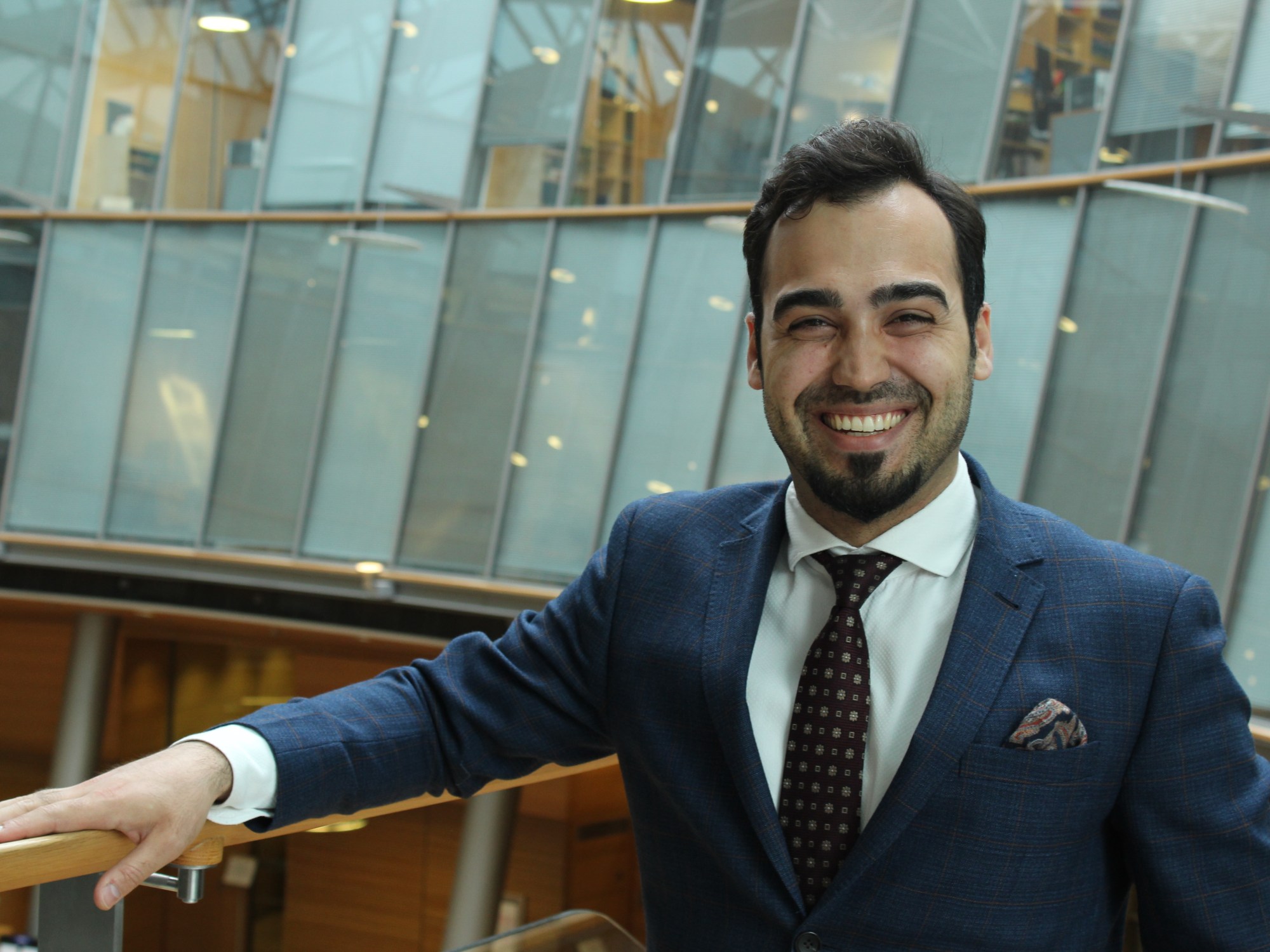 An image of Ozan Yanar taken by Peter Seenan in 2017 for the immigrant reflections project, Finland My Home