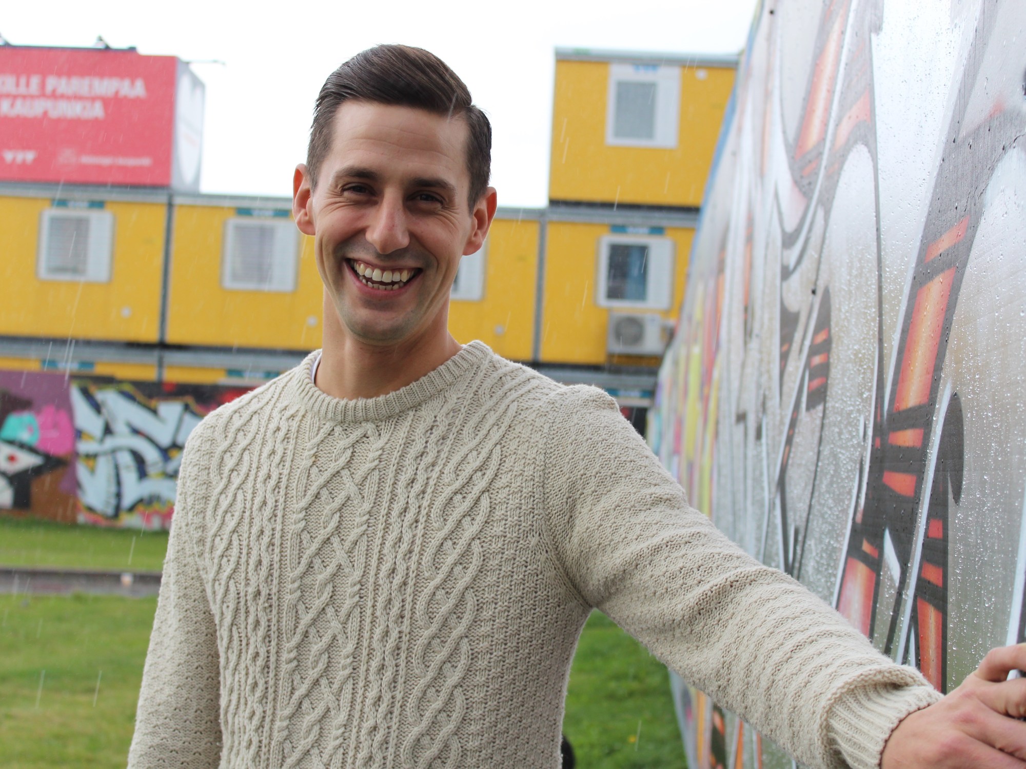 James Meachin pictured in Helsinki by Finland My Home