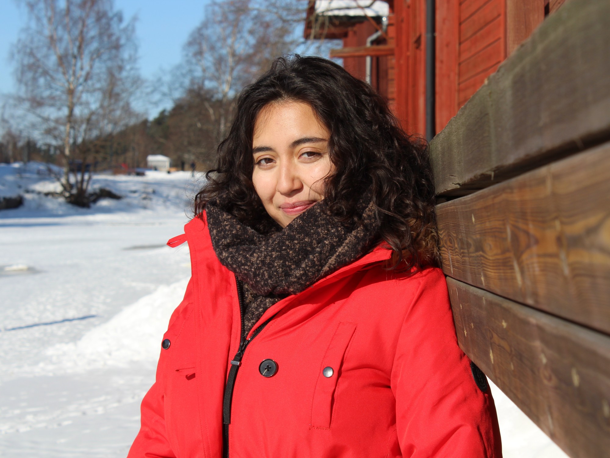 Claudia Lorca in Porvoo. Photograph by Peter Seenan